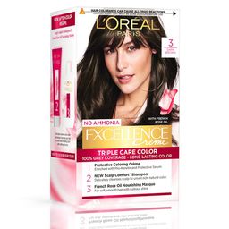 LOreal Paris Excellence Creme Triple Care Hair Color 72 ml+100g - Dark Brown 03-picture-27