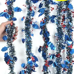 TIED RIBBONS 4Pcs Blue & Red Artificial Christmas Garlands-image-63