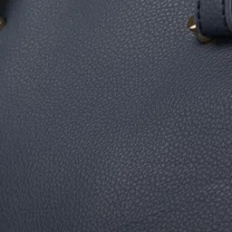 Caprese Navy Blue Solid Handheld Bag image 5