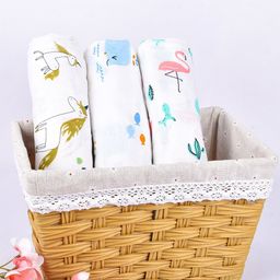 Moms Home Pack of 3 Organic Cotton Supersoft Baby Muslin Swaddle-picture-32