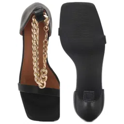 London Rag Women's Black Ankle Strap Stilettos image 3