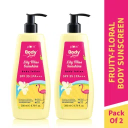Plum BodyLovin' Lily Miss Sunshine Body Lotion With SPF 35 PA+++ - Hydrates Skin - Pack Of 2 image 1