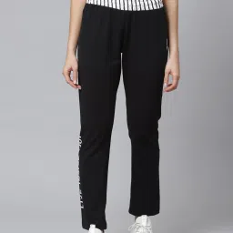 ALCIS Black Slim Fit Trackpants image 1