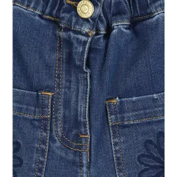 allen solly junior Allen Solly Girls Blue Printed Jeans image 3