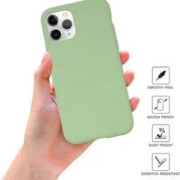 Sprig Liquid Silicone Back Cover for APPLE iPhone 11 Pro (Green) image 2
