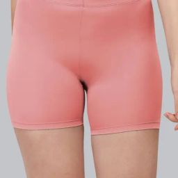 Soie Pink Solid Cycling Shorts-picture-33