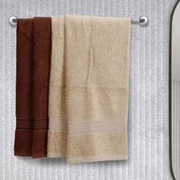 Bianca D'ross Beige & Brown 100% Cotton 380 GSM Hand Towels - Set of 4-picture-10
