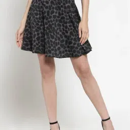 Sera Black Printed Skirt-image-84