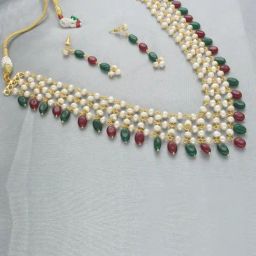 Sri Jagdamba Pearls Multi Kashvi Pearl Princess Necklace for Women-picture-49