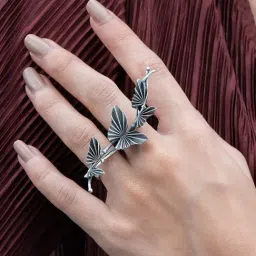 Shaya 92.5 Sterling Silver Chasing My Unknown Limits Ring for Women-image-55
