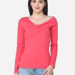 Cation Coral V Neck Top-picture-36