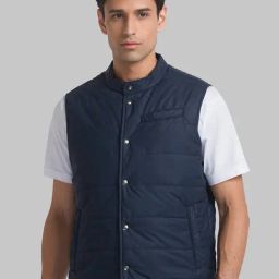 Raymond Blue Regular Fit Quilted Jacket-picture-26