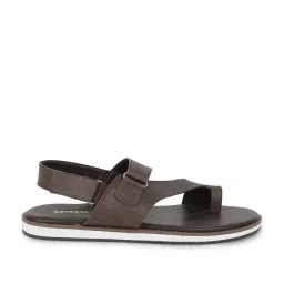 Bata Men's Brown Back Strap Sandals image 1
