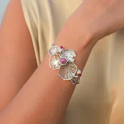 Shaya 92.5 Sterling Silver Rise Above Abuse Bracelet for Women-image-59