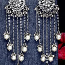 Karatcart Silver Earrings for Women-picture-29