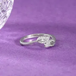 GIVA 92.5 Sterling Silver Be-Leaf Me Ring-image-87