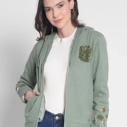 Crimsoune Club Green Graphic Print Hoodie-picture-35