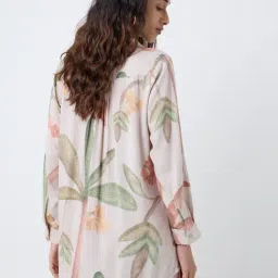 Utsa by Westside Beige Botanical Printed Tunic image 2