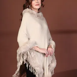 Mafadeny Fawn Regular Fit Poncho image 3