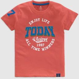 Codez Kids Coral Graphic Print T-Shirt-picture-13