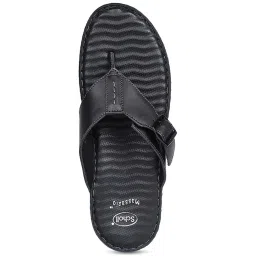 Scholl by Bata Men's Black Thong Sandals image 3