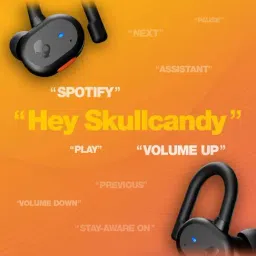 Skullcandy Push Active In Ear BT Earbuds with 44 Hr Total Battery (Black & Orange, Truly Wireless) image 4