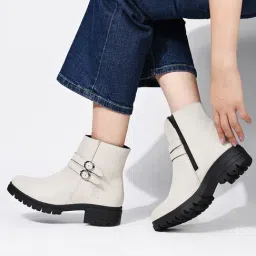 Louis Stitch Women's Beige Booties-image-78