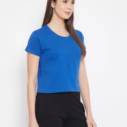 Clovia Multicolor Cotton T-Shirt (Pack Of 2) image 4