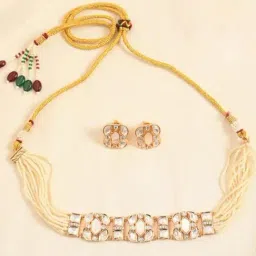 Jaypore Gold Necklace & Earring Set image 2