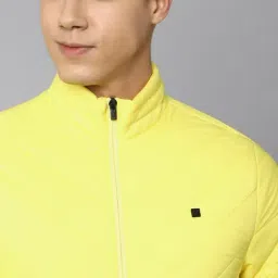 Allen Solly Yellow Cotton Regular Fit Quilted Jacket image 4