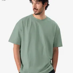 The Souled Store Sage Green Oversized T-Shirt-image-95