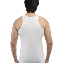 VIP White Cotton Regular Fit Vest (Pack Of 4) image 2
