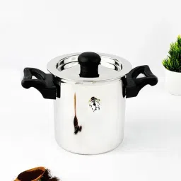 The Indus Valley Silver Stainless Steel Milk Cooker (Dia:13.5cm, 1Ltr)-picture-27