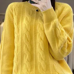 StyleCast Women Cable Knit Pullover image 2