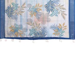 HERE&NOW Floral Zari Linen Blend Saree image 4