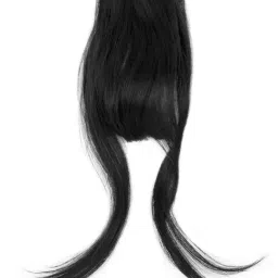 Stasia Street Natural Black Wispy Clip-In Bangs-picture-32