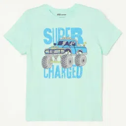 Fame Forever by Lifestyle Kids Blue Cotton Printed T-Shirt-picture-37