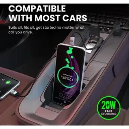 Portronics Car Power 7 20W Fast USB Car Charger With Rapid Charge (Black) image 5