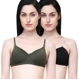 Lady Lyka Multicolor Non Wired Padded T-Shirt Bra (Pack Of 2) image 1