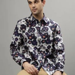 Iconic Men Printed Regular Fit Cotton Shirt-picture-2