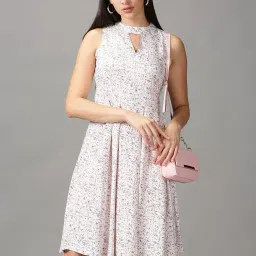 showoffff SHOWOFF White Printed A-Line Dress image 5