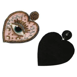 PATOLA BY VJ Heart Shaped Drop Earrings image 5