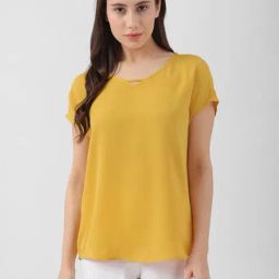 Van Heusen Yellow Regular Fit Top-picture-17