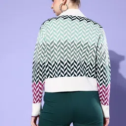 The Roadster Life Co. Self Design Geometric High Neck Pullover Sweater image 5