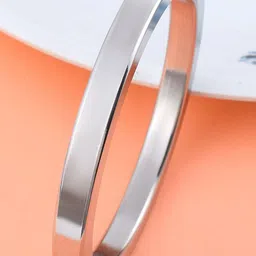 MEMOIR Unisex Brass Antique Silver-Plated Kada Bracelet-picture-19