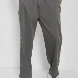 SHOWOFF Men Straight Fit Low-Rise Trousers-image-65