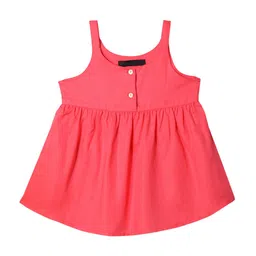 IDK Girls Coral Solid Top-image-45