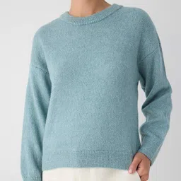 Trendyol Women Mint Round Neck Long Sleeves Pullover Sweaters image 2