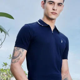 Thomas Scott Men Polo Collar Solid T-shirt image 5