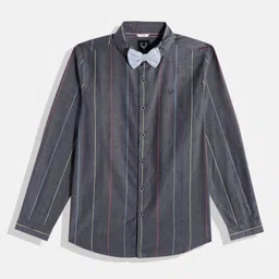 Allen Solly Junior Boys Slim Fit Striped Pure Cotton Casual Shirt-image-29